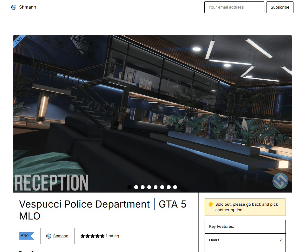 Vespucci Polizeistation | Custom Interior MLO von Shmann FiveM Script - standalone 3