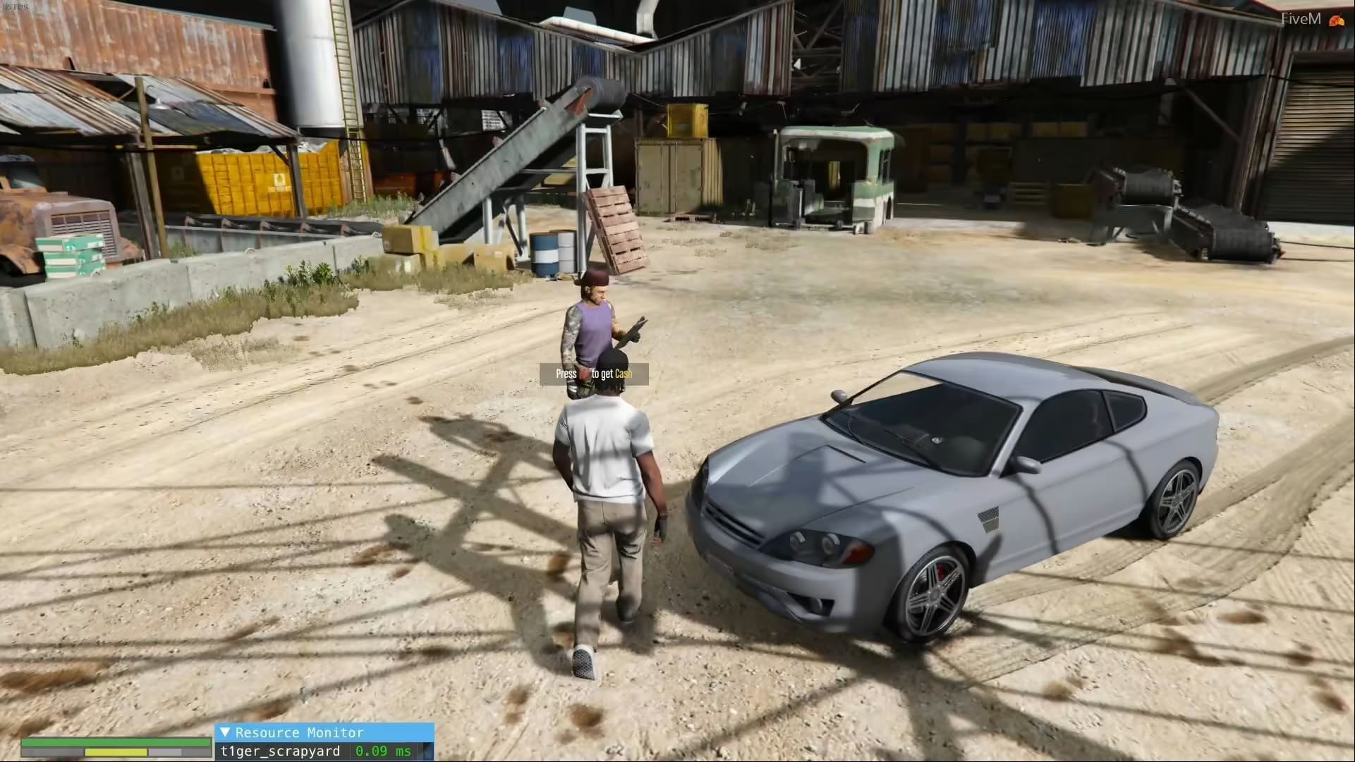 T1ger Scrapyard product preview for esx FiveM servers