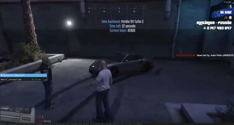 Matif Car Auction esx FiveM Script