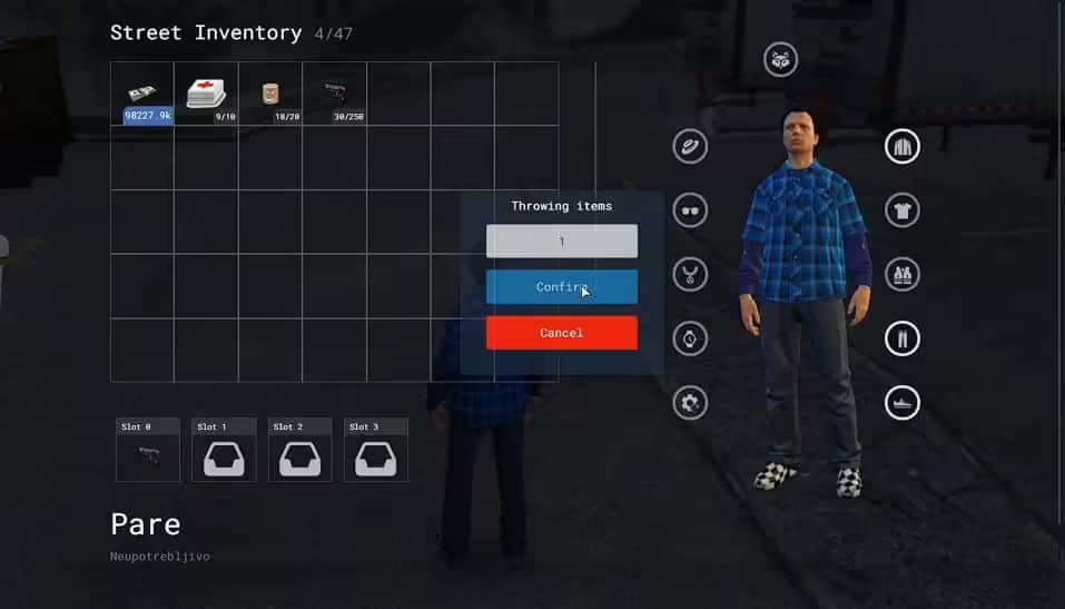 Street Inventory esx FiveM Script