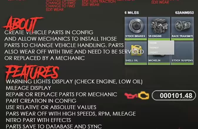 Core Vehicle esx FiveM Script