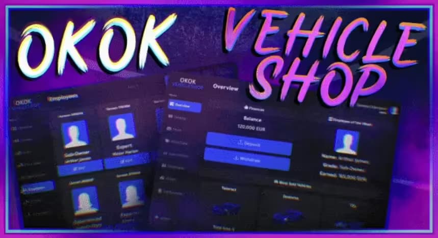 okok Vehicle Shop esx FiveM Script