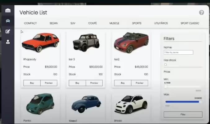 Extended Dealership Simulation (ESX/QB/vRP) esx FiveM Script