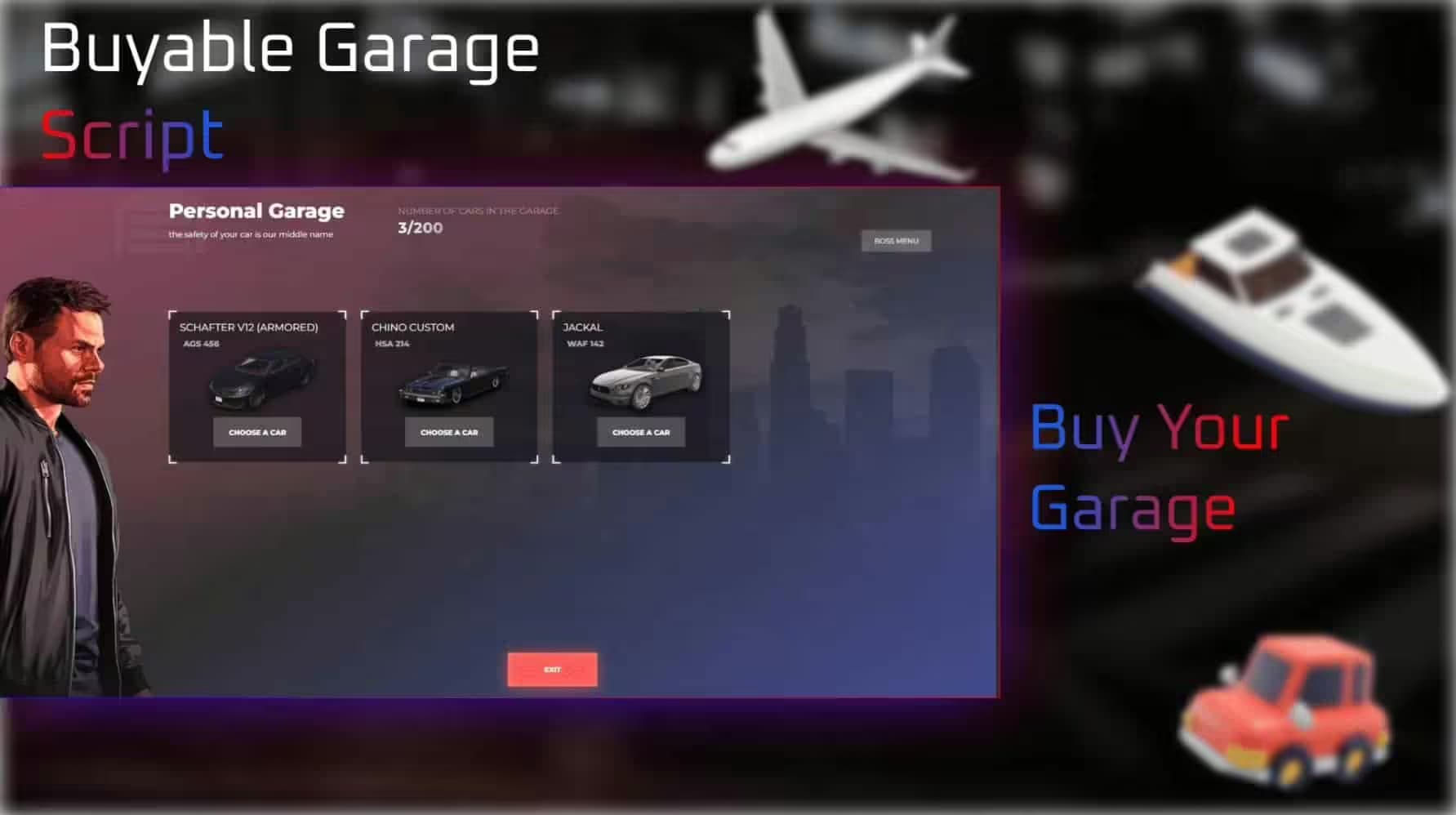 Advanced Purchaseable Physical Garage esx FiveM Script