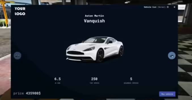 VehicleShop System V11 + Garage System [CarShop][Dealership] esx FiveM Script