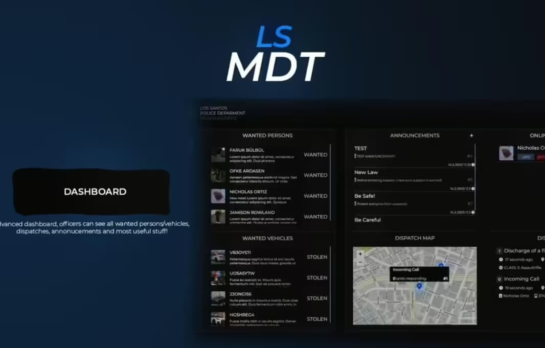 LS MDT esx FiveM Script