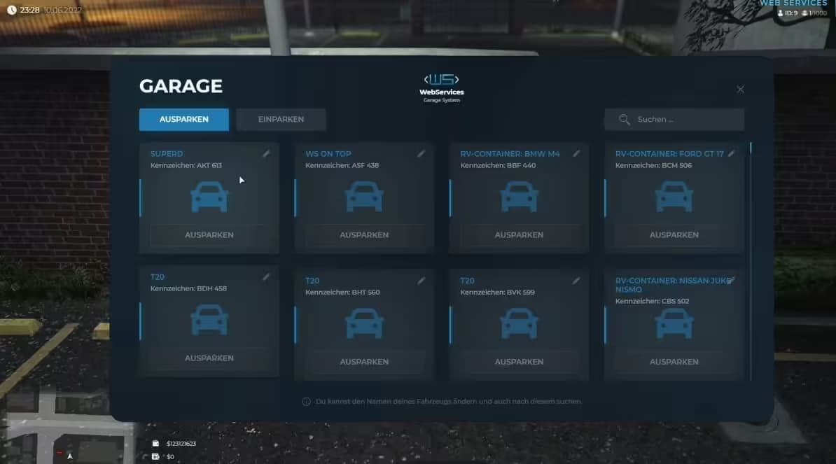 Garage Impound System esx FiveM Script