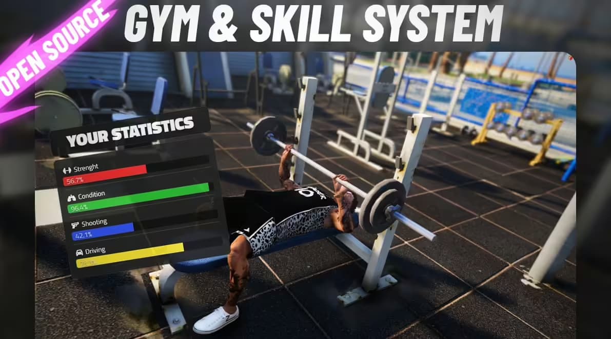 GYM & SKILLS esx FiveM Script