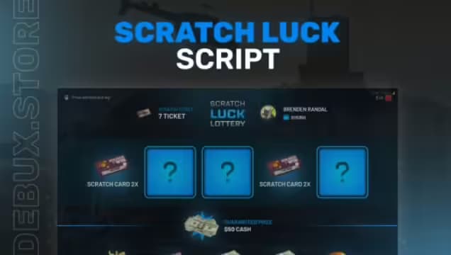 Scratch Lottery qbcore FiveM Script