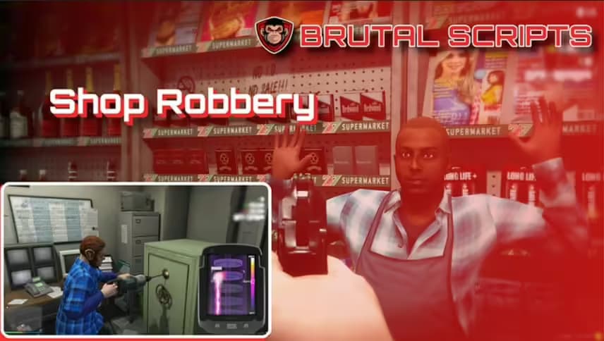 Shop Robbery [ESX & QB] Brutal Scripts esx FiveM Script