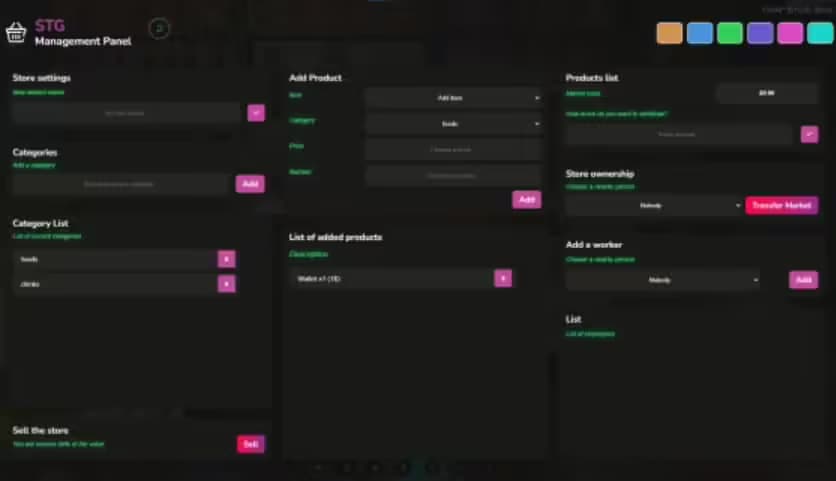 STG Market qbcore FiveM Script