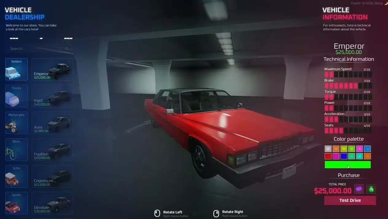 STG – VehicleShop esx FiveM Script