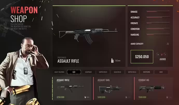 Eyes WeaponStore V2 esx FiveM Script