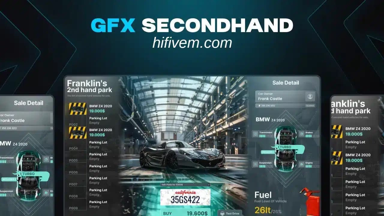 GFX Secondhand Vehicle Shop esx FiveM Script