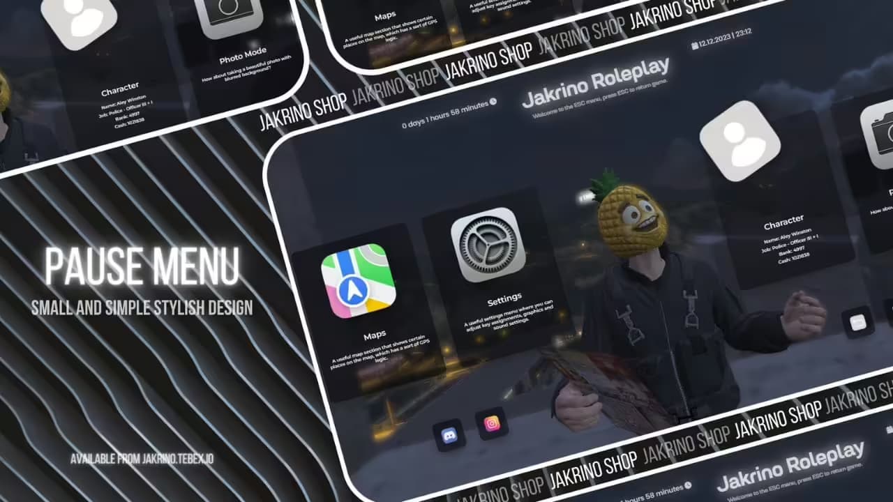 Jakrino Pause Menu esx FiveM Script