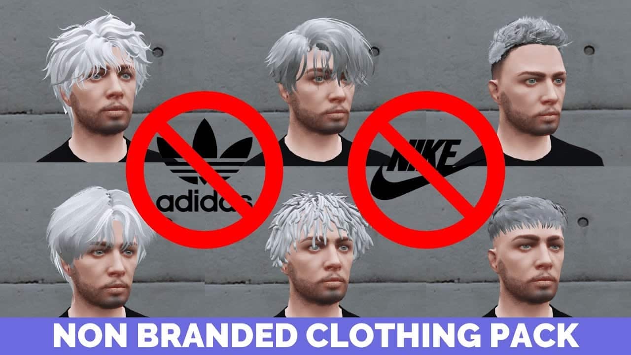 NON BRANDED MALE Clothing Pack standalone FiveM Script