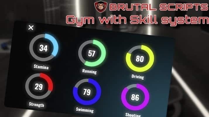 Brutal Gym esx FiveM Script