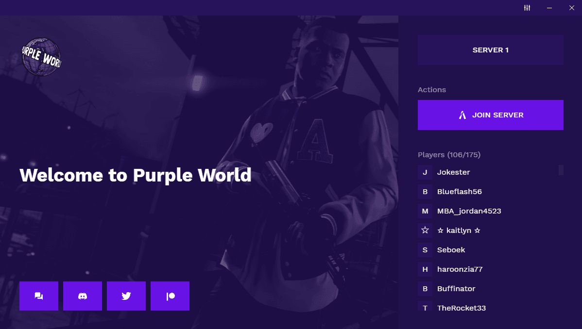 Purple World Launcher