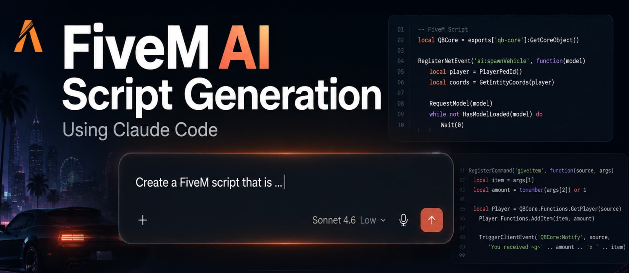 Génération de scripts FiveM avec Claude Code