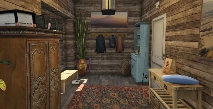 A house beyond hills