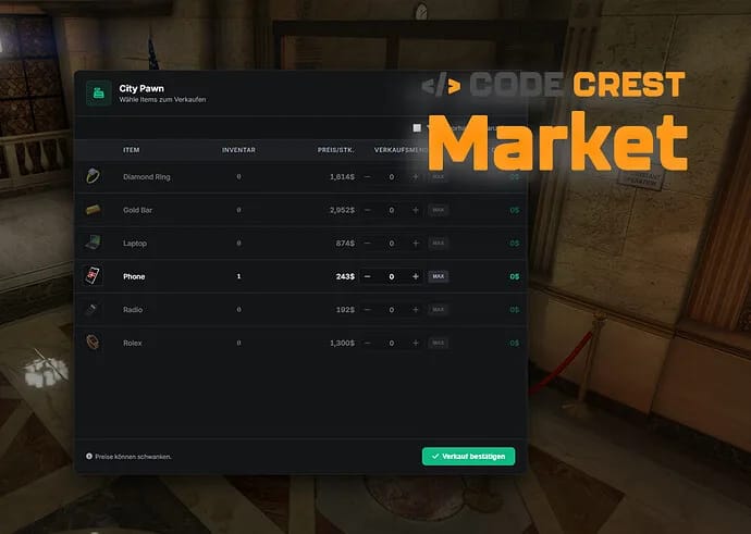 CodeCrest Market