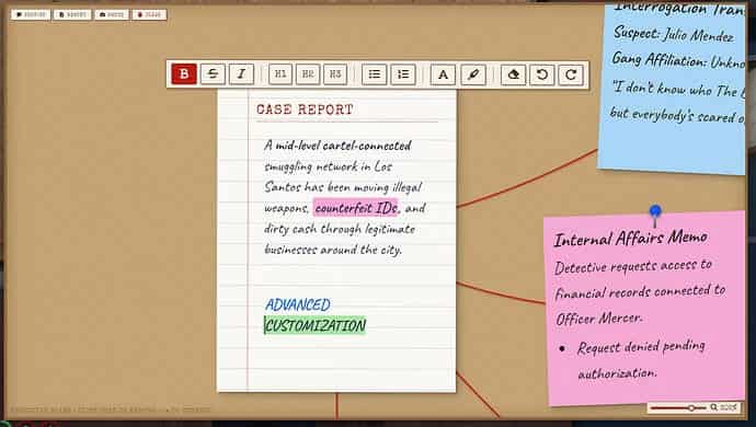 Detective/Police Board