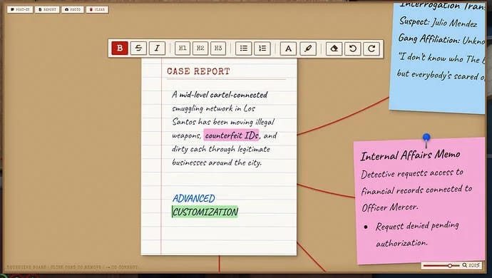 Detective/Police Board