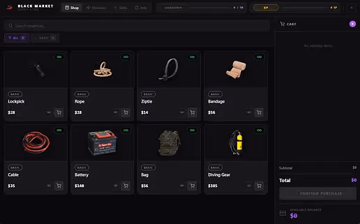 Advanced Black Market System