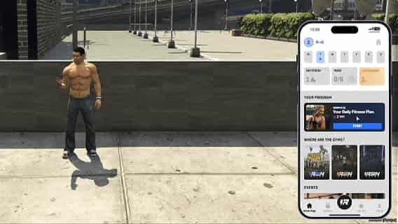 FiveM Gym System with Phone App | Realistic Workout Script, Dynamic Body Changes & Custom MLO