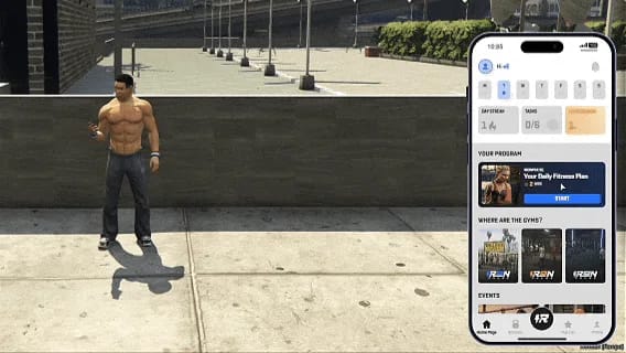 FiveM Gym System with Phone App | Realistic Workout Script, Dynamic Body Changes & Custom MLO