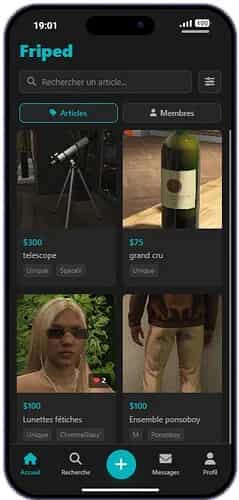 FRIPED - Vinted experience for FiveM | lb-phone App