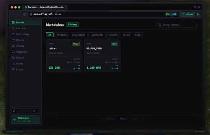 Goonsquad DarkMet | Advanced Dark Web System | Criminal Marketplace for RP Interactions