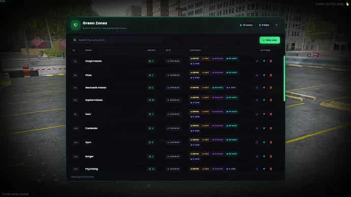 Green Zone System