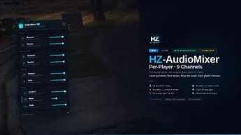 HZ-AudioMixer - Per-Category Audio Mixer for FiveM (Rain, Weapons, Vehicles...)