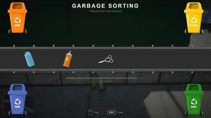 Kubik Garbage Collector | Sorting Minigame | Progression System