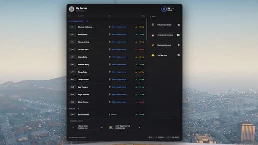 OOS Scoreboard - Modern live FiveM scoreboard with in-game admin panel