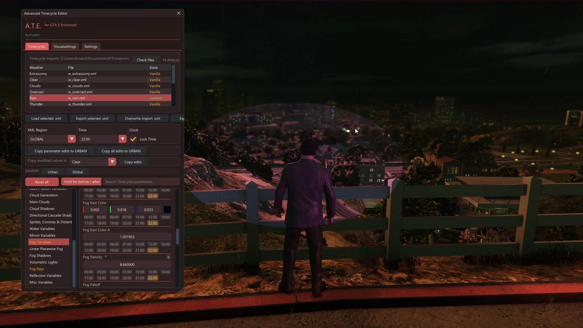 Advanced Timecycle Editor