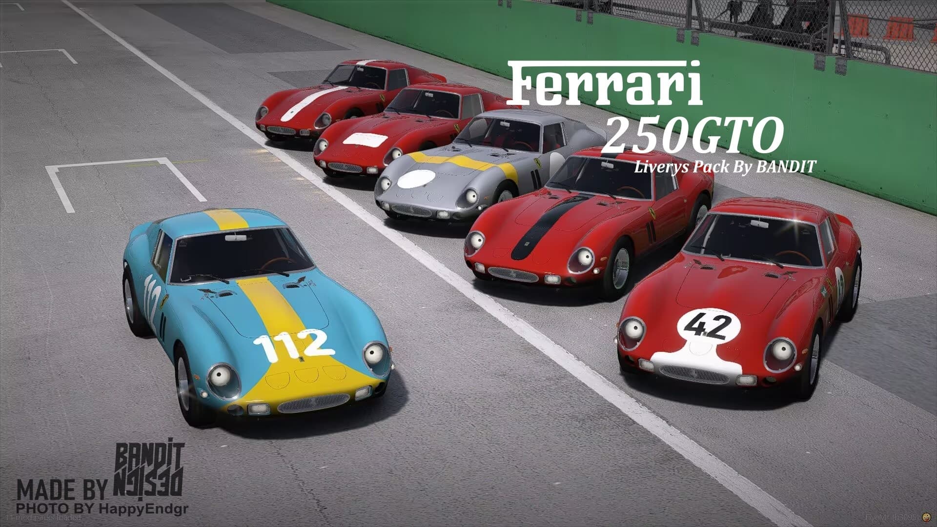 Ferrari GTO Liverys by BANDIT
