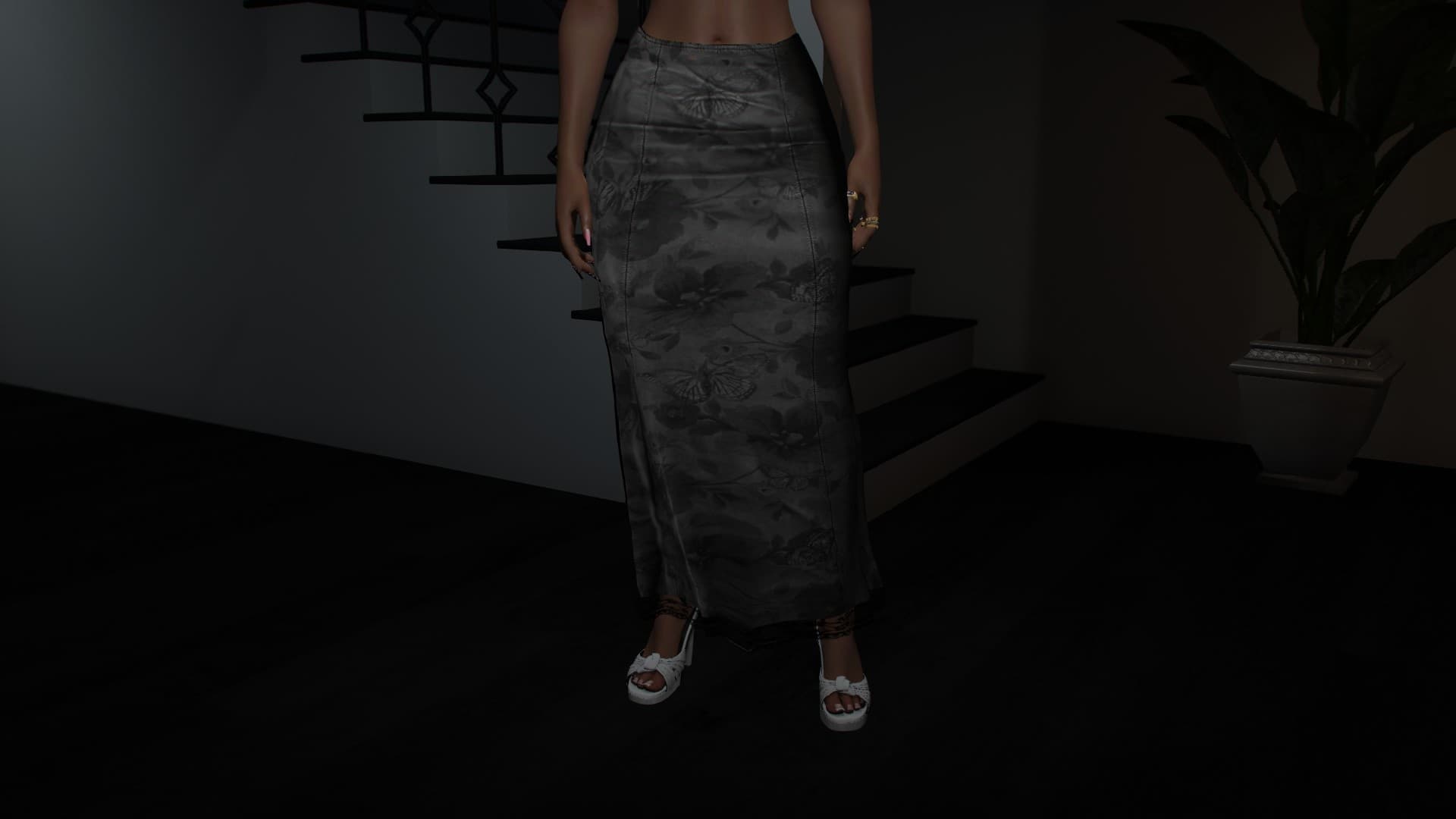 Floral Lace Skirt for MP Female