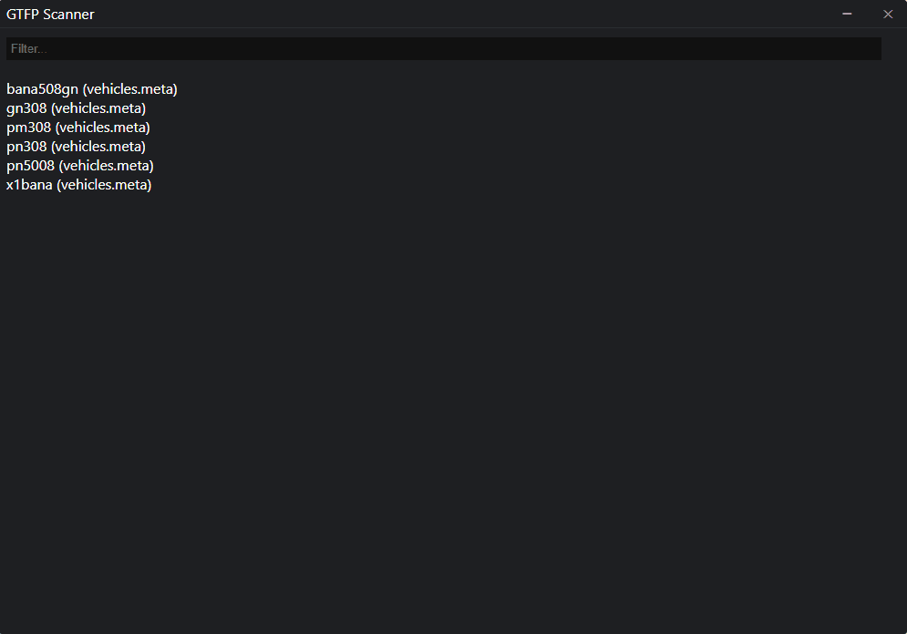 GTFP Add-On Vehicle Scanner