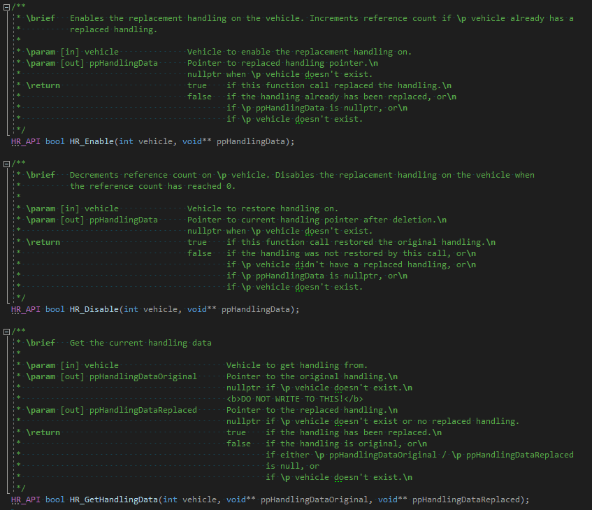 Handling Replacement (Library)