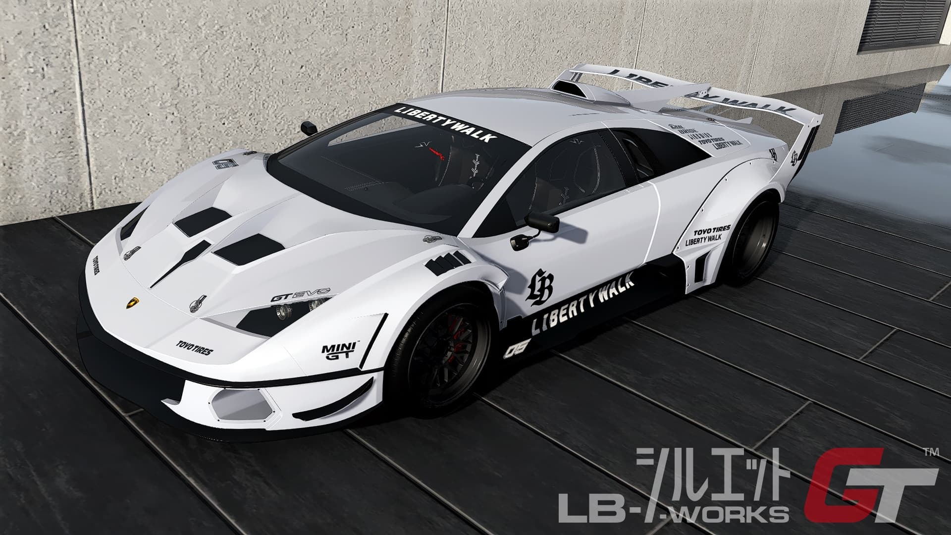 LB-Silhouette WORKS Lamborghini Murcielago GT EVO livery