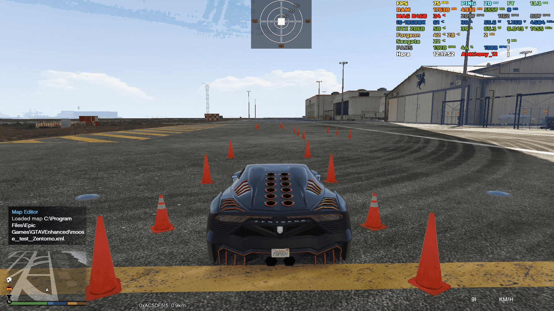 Moose test and slalon generator