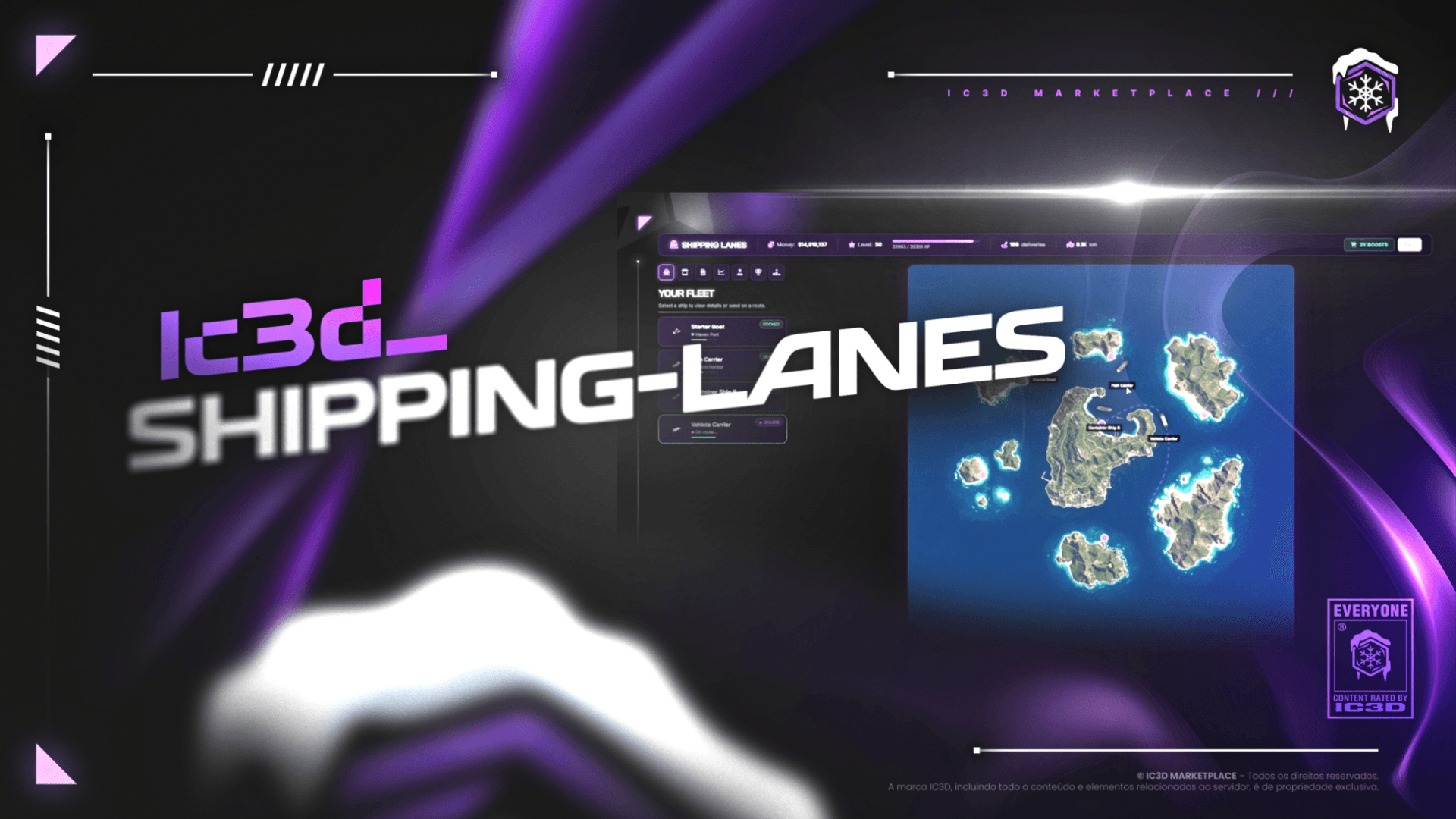Shipping Lanes Simulator ( Ships, Islands, Cargo, XP, Achievements and much more)