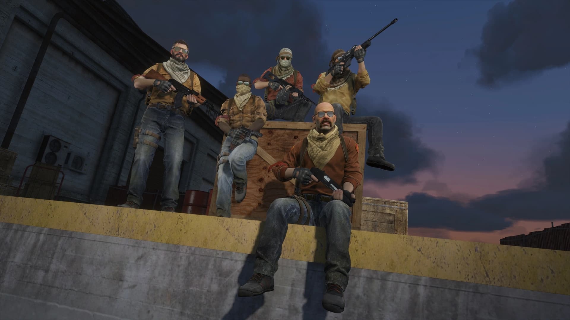 The Elite Crew Terrorists Pack from Counter-Strike: Global Offensive (Shattered Web + Operation Riptide agent skins included)