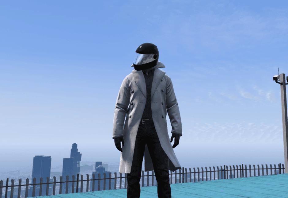 Trench Coat with Cloth Physics for MP Male