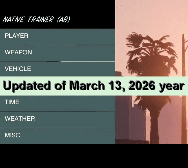Updated NativeTrainer From Alexander Blade - March