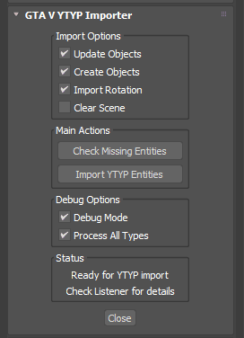 YTYP Importer for DsMax