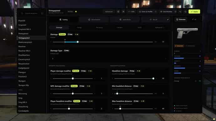 Weapon Meta Editor (Ai)
