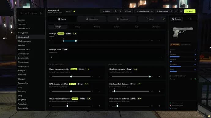 Weapon Meta Editor (Ai)